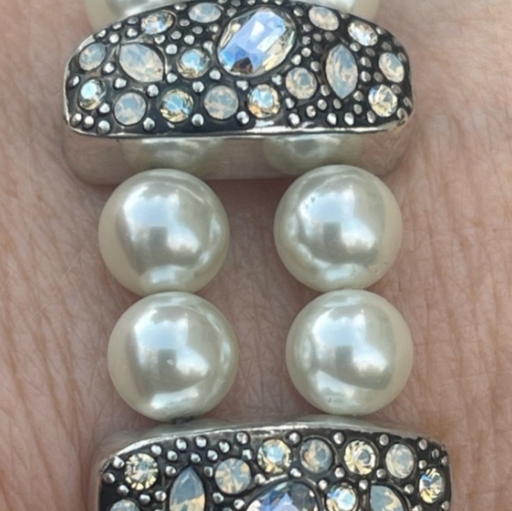 Brighton Voyager white pearl bracelet